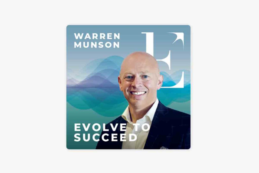 evolve to succeed workplace wellbeing podcast with warren munson and leanne spencer discussing burnout prevention